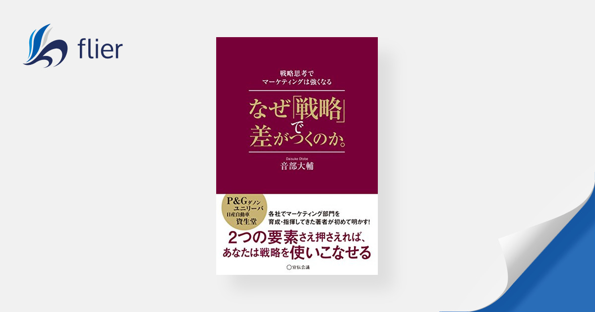 なぜ「戦略」で差がつくのか。 / 戦略思考でマーケティングは強くなる